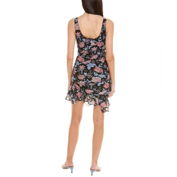 NWT Emanuel Ungaro Francesca floral ruched mini dress size M - Picture 2 of 6